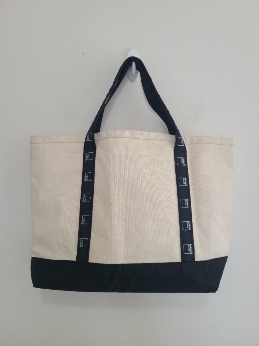 Vintage Goldman Sachs Off White Canvas Scarborough & Tweed Tote Bag